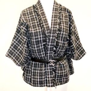 NWT INC International Concepts Tweed Poncho Wrap/Cape - OS